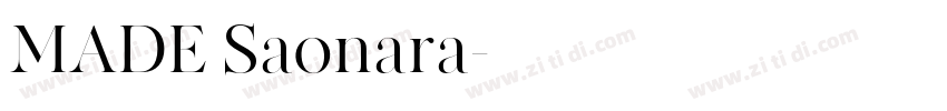 MADE Saonara字体转换